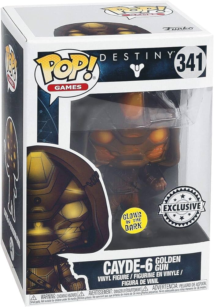 Destiny #341 Cayde-6 golden gun (glow in the dark)