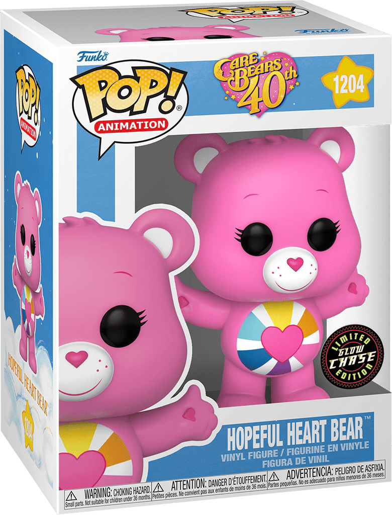 Care Bears #1204 Hopeful Heart Bear (Limited glow chase version)